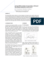 A Novel Design For A Gel-Type DML Transducer Incorporating A Solid Panel Projecting Multiple Independent Sound Sources