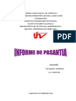 Informe de Pasantia Yina Valido