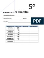 Examen Primer Bloque Quinto para Retroalimentación