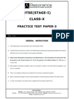 NTSE Stage-1 Mock Test 3