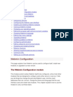 The Webmin Configuration Module