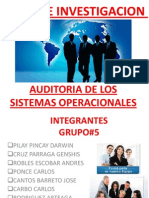 Auditoria de Los Sistemas Operacionales