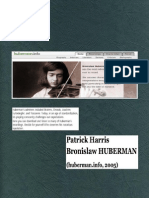 HARRIS, Patrick - Bronislaw Huberman (Huberman - Info, 2005) (A Biography and Bibliography of The Great Violinist)