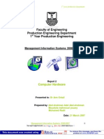 Faculty of Engineering Production Engineering Department 1 Year Production Engineering