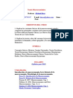 Contenido de Teoria Macroeconomica