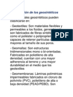 Clasificación de Los Geosintéticos