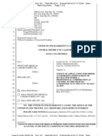 Notice of Application For Order Authorizing Employment of Buchalter Nemer As Counsel To The Official Committee of Unsecured Creditors Etc