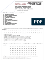 Lista de Exercícios - Estatistica - TT - Descritiva e Correlação