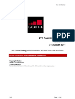 LTE Roaming Guidelines 31 August 2011: GSM Association Non-Confidential Official Document IR.88