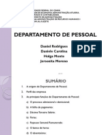 Departamento Pessoal Slides PDF