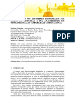 Introdução Aos Algoritmos Bioinspirados Nos Cursos de Graduação e Sua Aplicabilidade em Problemas de Alta Complexidade Computacional