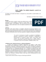 Arteterapia, Doente Mental e Família: Um Cuidado Integrado e Possível em Saúde Mental Na Nossa Atualidade?