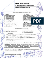 Acta Firmada de Constitucion Comité de Empresa Securitas Madrid