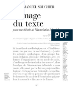 Souchier L'image Du Texte Pour Une Theorie de L'énonciation Éditoriale