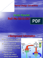 Oceanic Thermal Energy Conversions: Amal Mandal