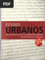 Estudios Urbanos en La Encrucijada de La Interdisciplinariedad