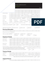 Barbering Training Agreement