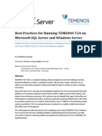 Optimizing SQL Server For Temenos T24