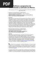 Políticas y Programas de Alimentación y Nutrición en México