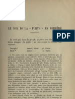 Le Nom de La Porte en Berbère - André Basset