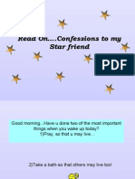 Read On .Confessions To My Star Friend