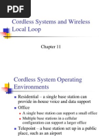 Cordless Systems and Wireless Local Loop