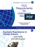 FCC Requirements For Unlicensed Devices: Washington Laboratories, Ltd. Laboratory Workshop Gaithersburg, MD