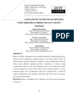 A Comparative Study On Multicast Routing Using Dijkstra's, Prims and Ant Colony Systems