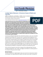 Lumbar Spine Stenosis