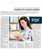 Selection and Formulation of A Research Problem