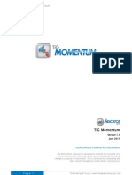 Instructions For The Tig Momentum