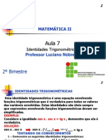 PDF 2c2ba Ano Aula 7 Identidades Trigonometricas