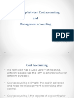 Relationship Between Cost Accounting