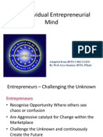 The Entrepreneurial Mind