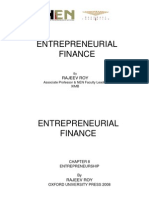 Entrepreneurial Finance