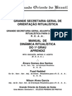 GOB - Manual de Dinâmica Ritualística Do 1º Grau Aprendiz - REAA