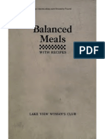 Balanced Meals With Recipes Food Values, Drying and Cold Pack Canning 1917