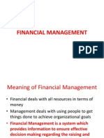 FINANCIAL MANAGEMENT - Unit One