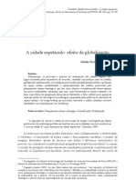 A Cidade Espetáculo - Efeito Da Globalização