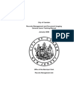 Municipal Records Management Training Manual