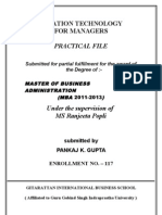 ITM Practical File