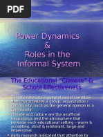 EDU453 Power Dynamics and Informal System