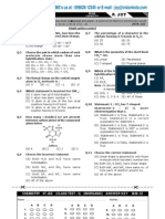 DPP For IIT JEE CHEMISTRY By:PJOY From KOTA