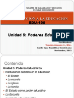 Unidad 5 PODERES EDUCATIVOS Parte 1