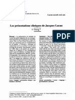 Gorog, F. - Les Présentations Cliniques de Jacques Lacan