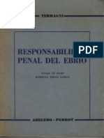 Terragni Marco Antonio - Responsabilidad Penal Del Ebrio