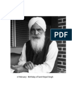 6 February, Birthday of Sant Kirpal Singh