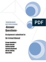 Answer Questions-: Sir Irshad Ahmed