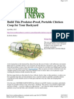 MEN Predator-Proof Portable Chicken Coop