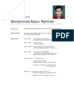 Abdur Rahman CV Telecom Professional